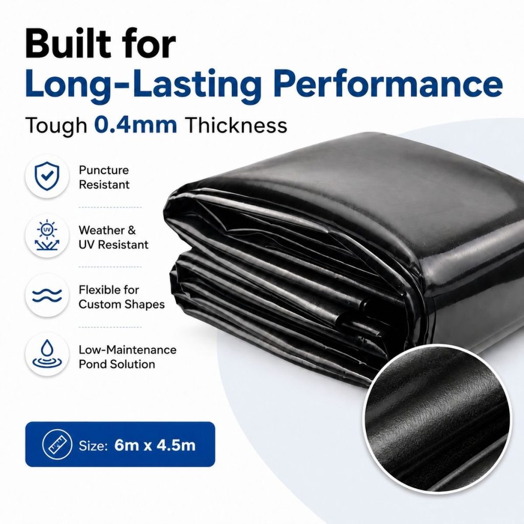 Heavy-Duty Pond Liner 0.4mm - Select Size Variant