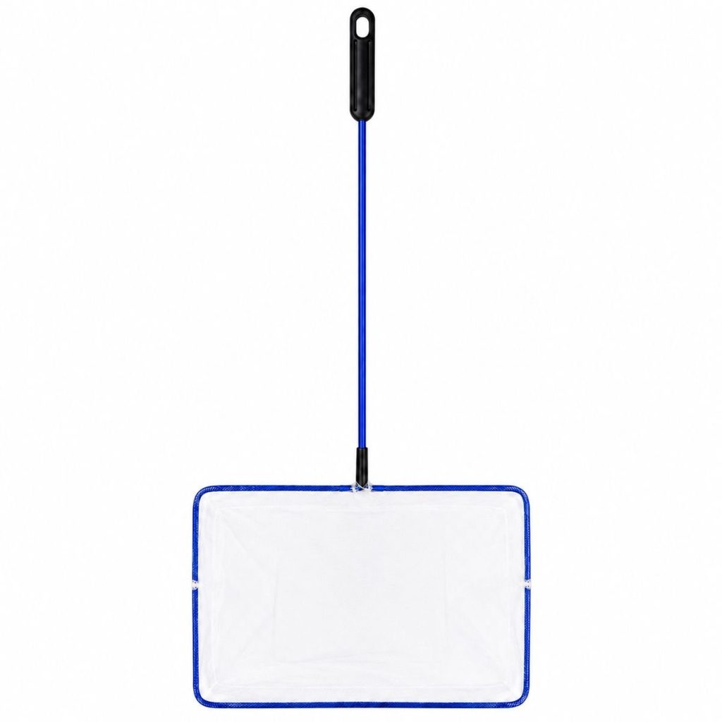 Aquarium Fish Net with Handle - Blue