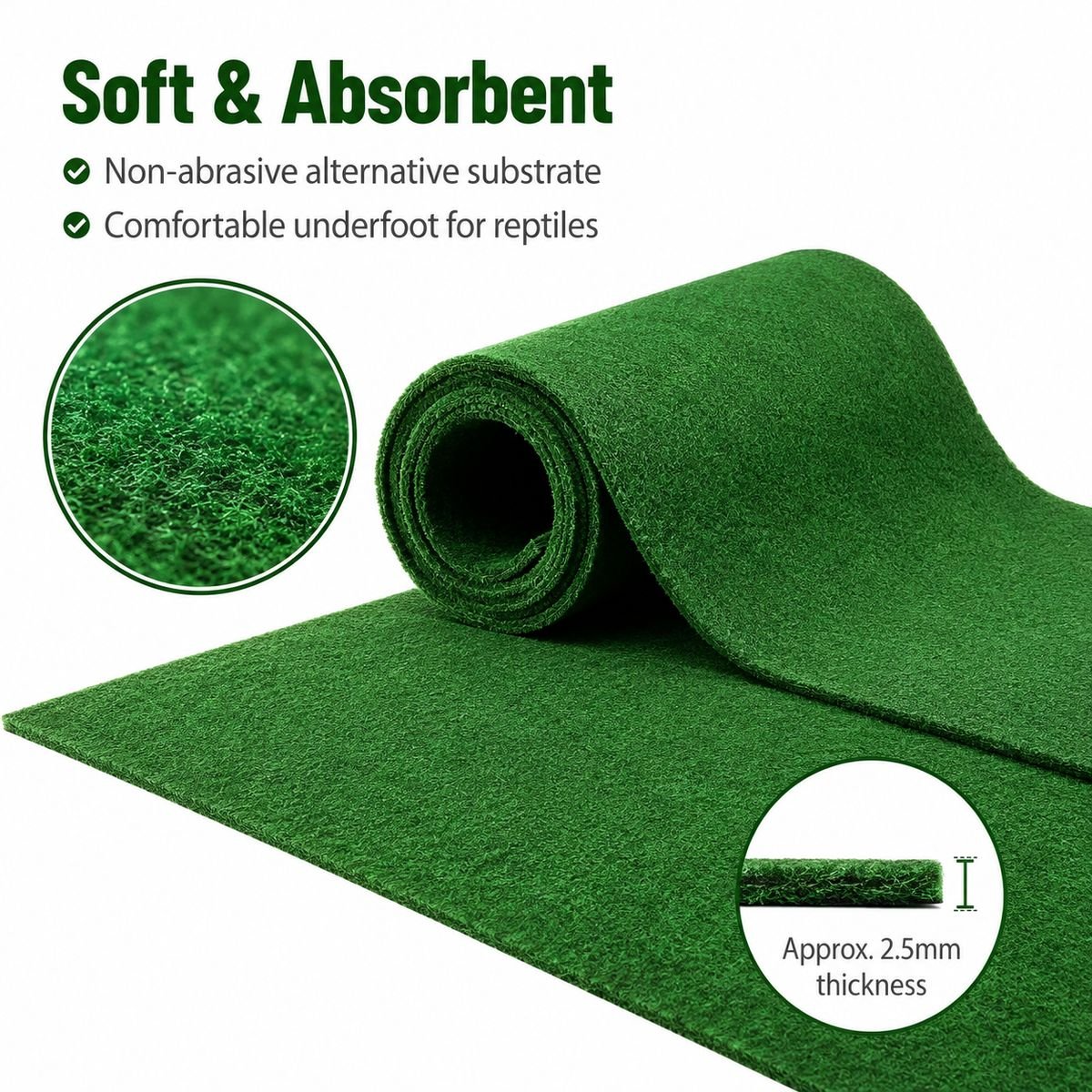 Reusable Reptile Carpet Mat - Select Size Variant - Image 3