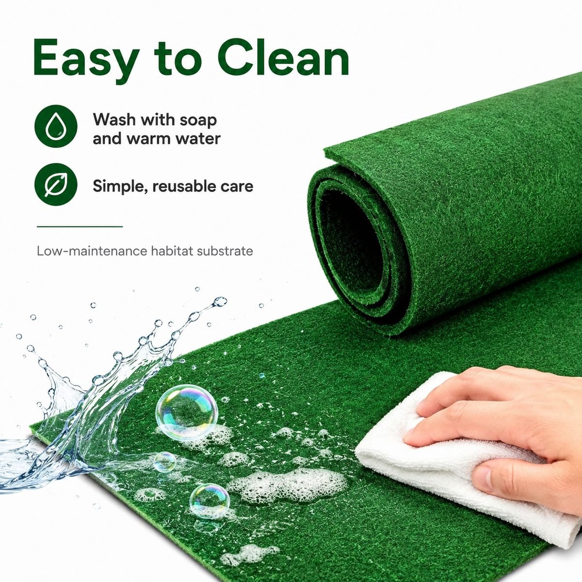 Reusable Reptile Carpet Mat - Select Size Variant - Image 4