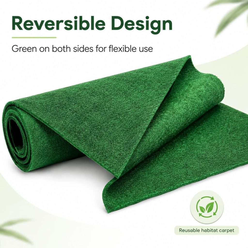 Reusable Reptile Carpet Mat - Select Size Variant