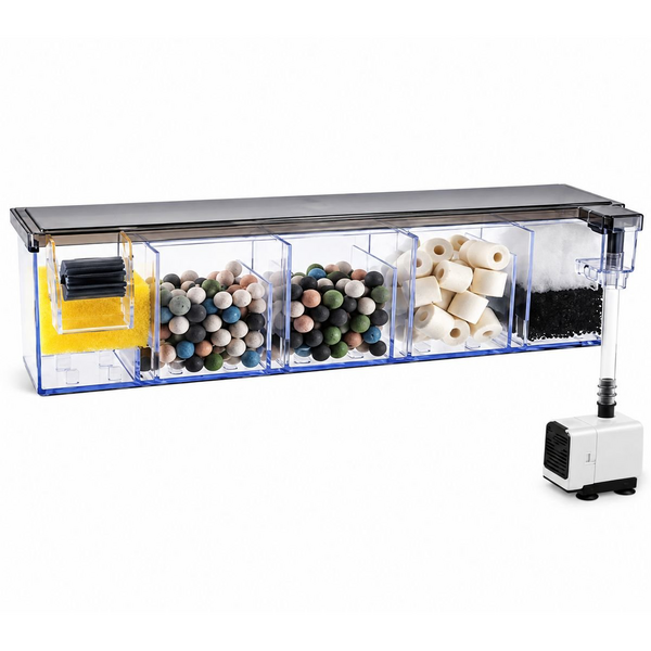 SOBO AQ-18H Hang-On Aquarium Filter 6W 500L/Hr - 5 Chamber - 38cm