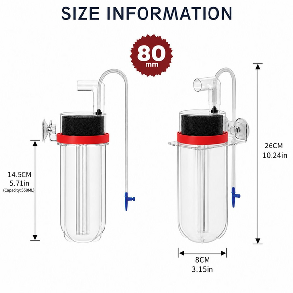 Aquarium Fish Egg Incubator Tumbler Incubator 80mm for Cichlids