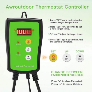 Hydroponic Heat Mat Thermostat - Image 3