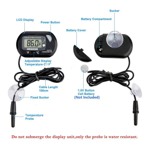 Digital LCD Thermometer for Aquarium Fish Tank Vivarium Reptile Terrarium - Image 3
