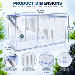 External Cycle Breeder Box L Hang-On Aquarium Fish Tank - Image 4