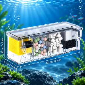 SOBO AQ-17H Hang-On Aquarium Filter 6W 500L/Hr - Image 5