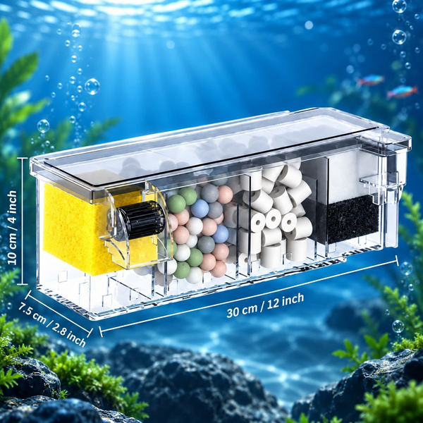 SOBO AQ-17H Hang-On Aquarium Filter 6W 500L/Hr