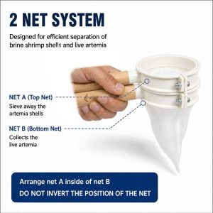 Brine Shrimp Egg Separator Net Set 2pc or 3pc - Image 3