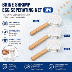 Brine Shrimp Egg Separator Net Set 2pc or 3pc - Image 5